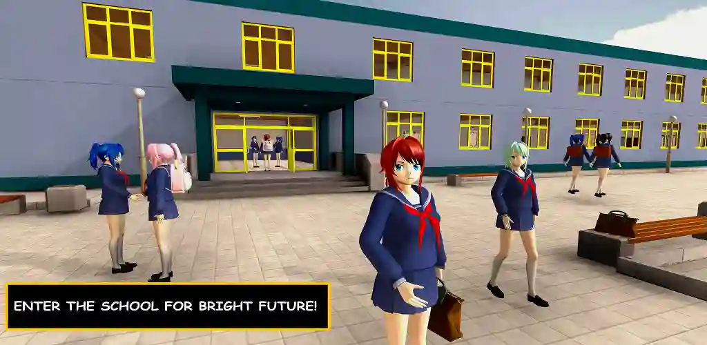 Anime School Girl Life 3D Sim Mod Apk 2.6 (Unlimited Money)