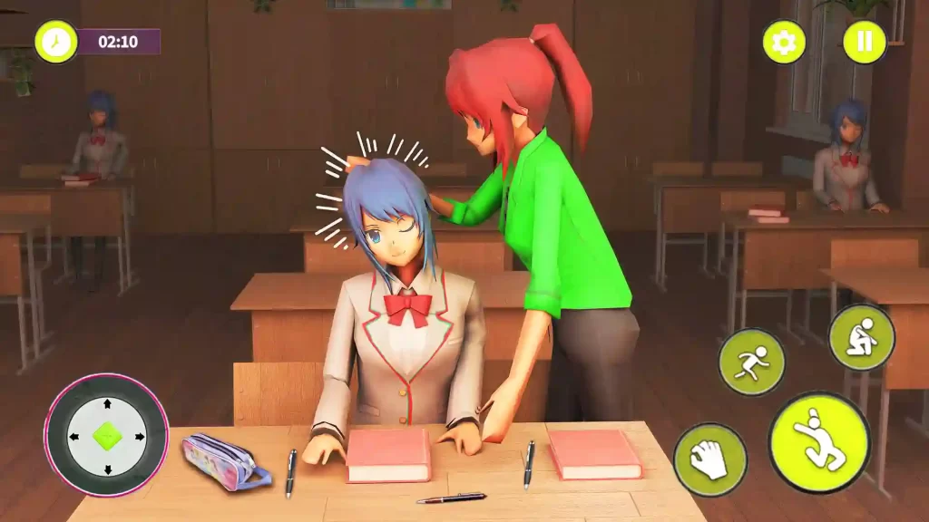 Anime School Girl Life 3D Sim Mod Apk IOS