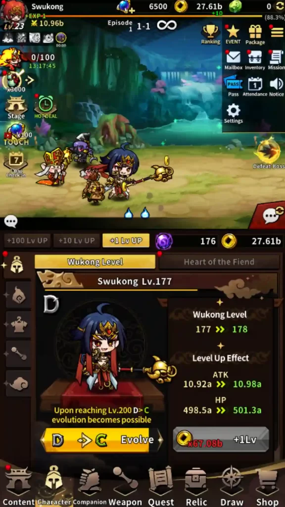 WuKong Legends Idle RPG Mod Apk Free Download Android