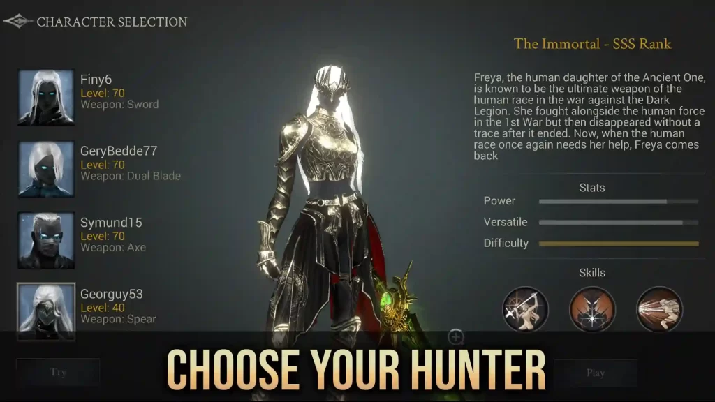 Demon Hunter Premium Mod APK Unlimited Gems