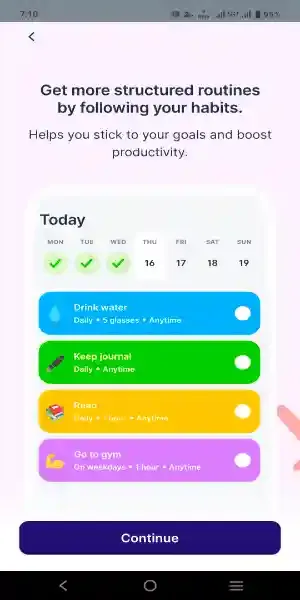 Dear Me Daily Routine Tracker MOD APK Free Membership