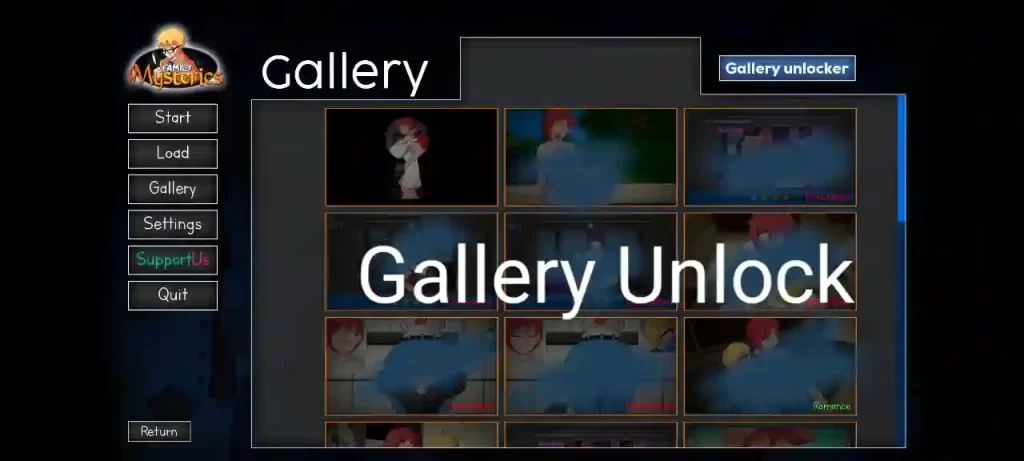 Family Mysteries Gallery Unlock Mod