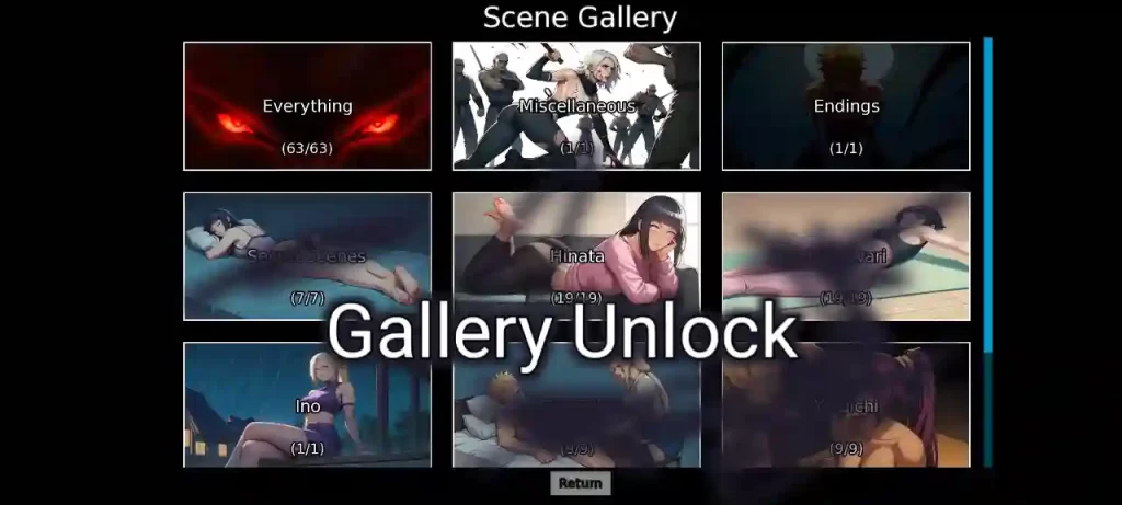 House Of Shinobi Sence Gallery Unlock