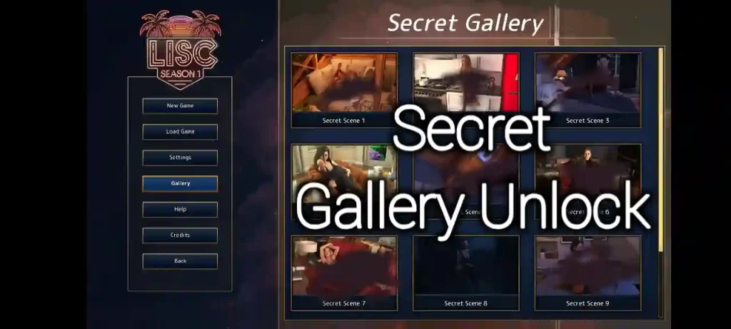 LISC Secret Gallery Unlock