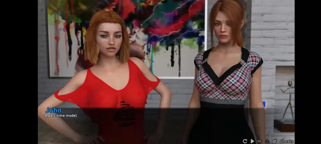 Visual Novel Game With Gallery Scenes