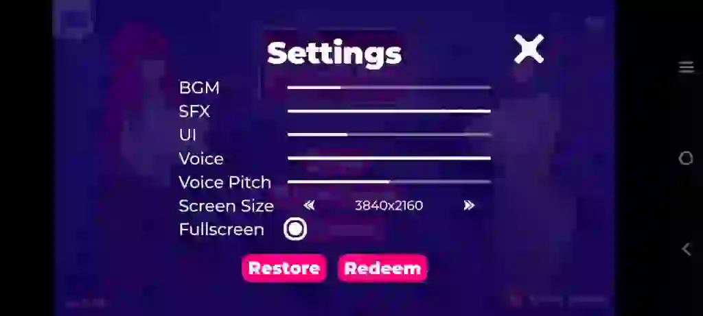 Ember Doors Game Settings